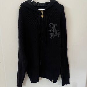 Black Hooded Sweater